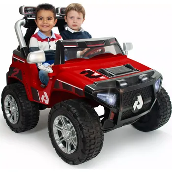 Dětské elektrovozidlo Dětské elektrické autíčko 24V monster pro dva, LED světla – INJUSA