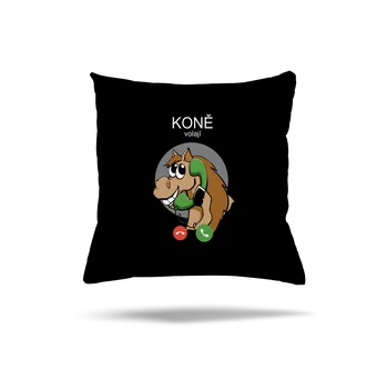 Polštář Bastard Koně volají polštář Black