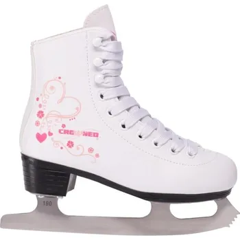 Zimní brusle Crowned Emily JR bílé/černé/růžové