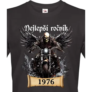 Pánské tričko Pánské tričko k narozeninám pro motorkáře, Barva Černá, Velikost 5XL, Canvas Pánské tričko s krátkým rukávem Bezvatriko.cz 3065