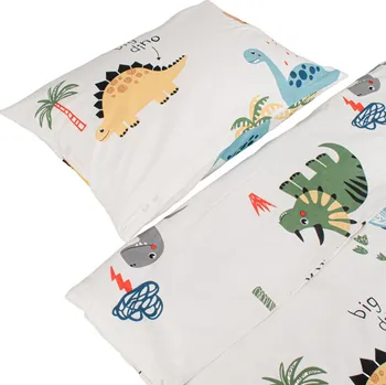 Bavlněné povlečení do postýlky 135x100 cm dinosauři