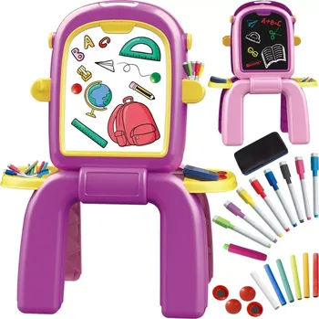 Woopie dětská oboustranná kreslicí tabule 2v1 s příslušenstvím
