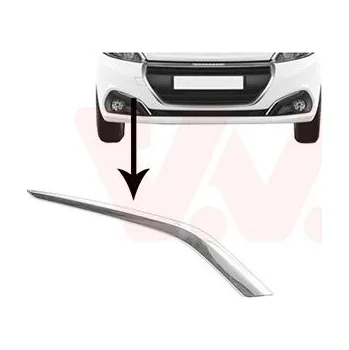 Lišta karosérie Ozdobná / ochranná lišta, nárazník VAN WEZEL 4035582