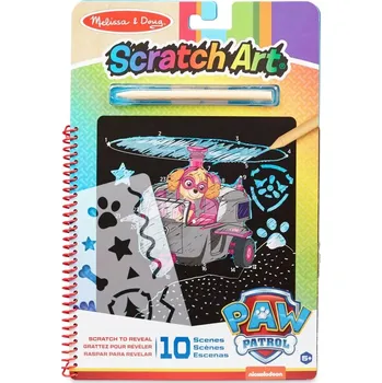 kreativní sada Paw Patrol škrabací sada Skye