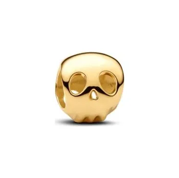 Přívěsek Zlacený minipřívěsek PANDORA Lebka 764518C00
