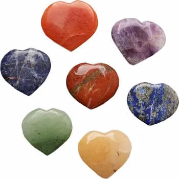 Čakrová sada kamenů srdce srdce