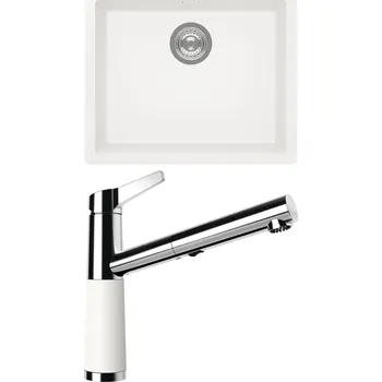 Kuchyňský dřez Set Schock S14-5 (dřez Kaia N-100L Polaris + baterie SC-510.120 Polaris)