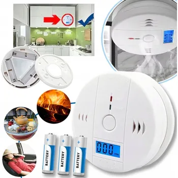 Detektor CO DETEKTOR OXIDU UHELNATÉHO LCD DISPLEJ BEZDRÁTOVÝ