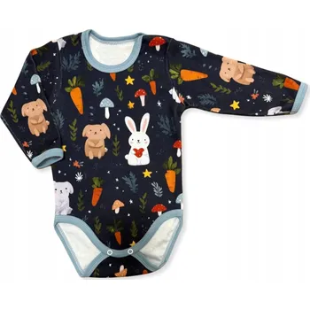 Kojenecký body BODY kojenecké 110 s dlouhým rukávem z bavlna 100% LESNÍ ZVÍŘÁTKA