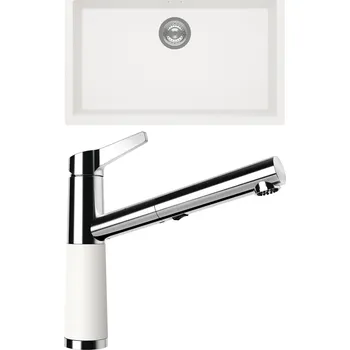 Kuchyňský dřez Set Schock S15-5 (dřez Kaia N-100XL Polaris + baterie SC-510.120 Polaris)