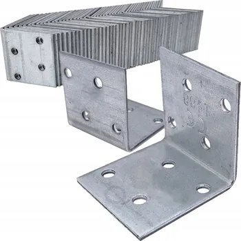 Tesařské kování Montážní úhelník Domax KM1 40x40x40 mm, 50 kusů