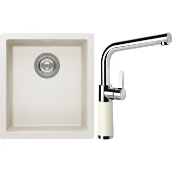 Kuchyňský dřez Set Schock S12-10 (dřez Kaia N-100S Magnolia + baterie SC-540 Magnolia)