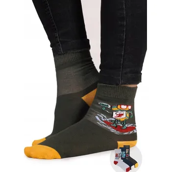 Chlapecké Ponožky , dětské ponožky , roboti, balení 3 kusů, 27-30 YOCLUB