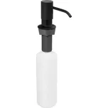 SAPHO Zápustný dávkovač mýdla, kulatý, černá mat (SP023B)