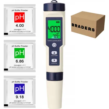 bazénový tester 5v1 Digitální Tester Kvality Vody pH TDS EC Teplota pro Pitnou Vodu Bazén Jezírko