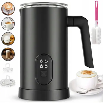 Šlehač mléka NAPĚŇOVAČ MLÉKA KÁVY ELEKTRICKÝ OHŘÍVAČ 4 REŽIMY 350ML SNADNÉ POUŽITÍ