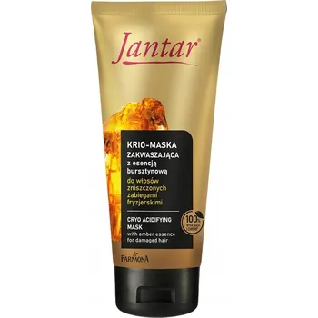 Vlasová regenerace Jantar Kyselá krio-maska s jantarovou esencí pro poškozené vlasy