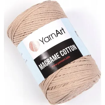 Příze Šňůra YarnArt hnědá bavlněná 225 m x 2 mm