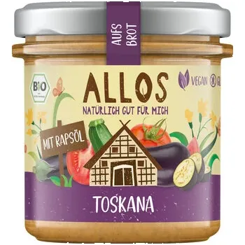 Allos Pomázánka toskánská 140 g bio BIO VEGAN BEZLEPEK Množství: 1 ks