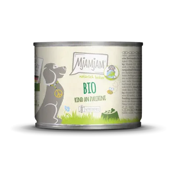 Krmivo pro psa MjaMjaM Konzerva pro psy hovězí s cuketou 200 g bio BIO Množství: 1 ks
