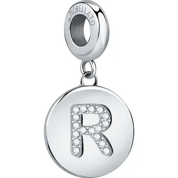 Módní doplněk Ocelový přívěsek písmeno "R" Drops SCZ1167 Morellato