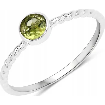 Prsten Stříbrný prstýnek s přírodním peridotem