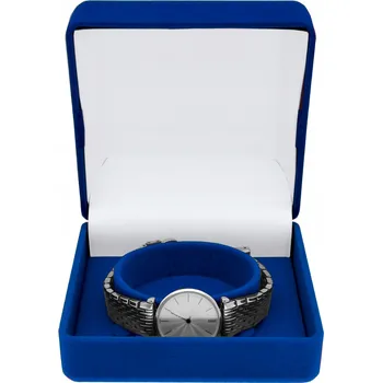 Šperkovnice Modrá šperkovnice, krabička na hodinky, pouzdro, šperkovnice,