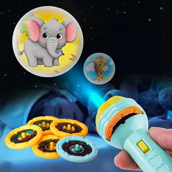 Svítilna Baterka s projektorem - zvířátka