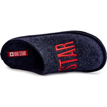 Dámské žabky Klasické pánské pantofle Big Star KK176002 Námořnická modré 43