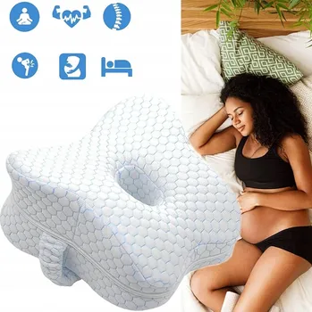 Polštář Ortopedický polštář, klín pod nohy mezi kolena a kyčle, ERGONOMICKÝ