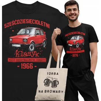 Pánské tričko Tričko jako Tričko k 60. narozeninám 1966 Klasika PRL Fiat 126p dárek