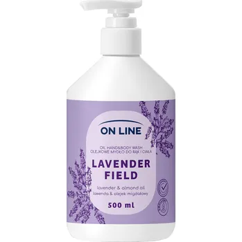 Koupelová kosmetika ON LINE Olejové mýdlo 2v1 Levandulové pole 500 ml