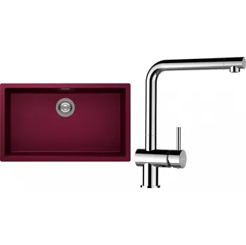 Kuchyňský dřez Set Schock S15-12 (dřez Kaia N-100XL Berry + baterie Epos Chrom)