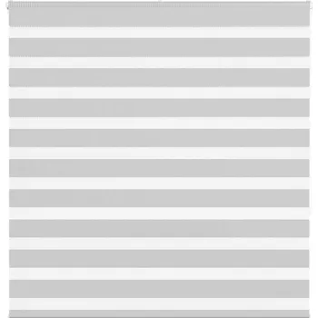 Roleta vidaXL Zebra roleta 150x150cm šířka látky 145,9cm polyester [4014765] Barva: světle šedá