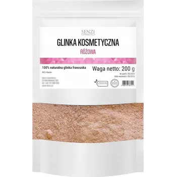 Kosmetická sada Růžový jíl Kaolin Kosmetický 100% Přírodní Francouzská Pleťová Maska 200g
