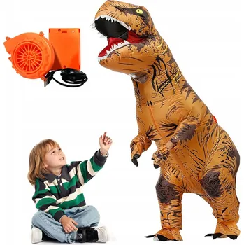 Karnevalový kostým VELKÝ DINOSAURUS KOSTÝM KARNEVAL OBLEK PRO DOSPĚLÉ - NAFUKOVACÍ