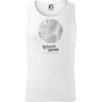 Pánské termoprádlo Králický Sněžník - vrstevnice v kruhu - Tílko pánské Core - L ( Bílá )