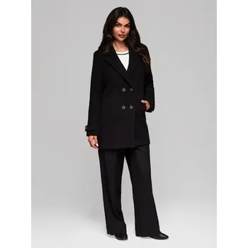 Dámský kabát Módní dámský kabát CLR041 - černý - M