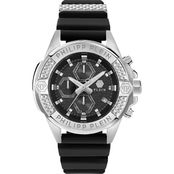 Oblečení a móda Philipp Plein PWWFA0125 The $kull Chrono 45mm 5ATM