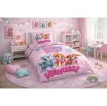 Dětské bavlněné povlečení TLAPKOVÁ PATROLA heroes růžové 140x200