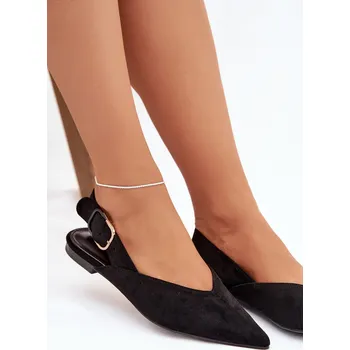 Dámské baleríny Dámské baleríny s přezkou Černé Tanelia 37