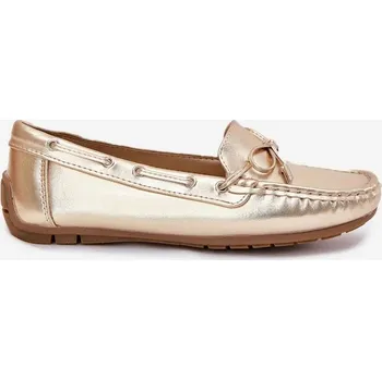 Dámské mokasíny Dámské mokasíny z eko kůže Si Passione – zlaté Velikost: 38