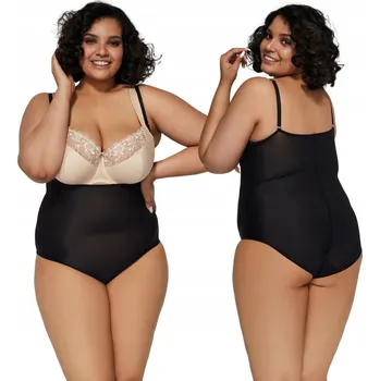 Body Mitex Zeštíhlující body Softly, černé, velikost XL