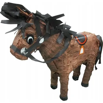 Obraz PINIATA KŮŇ PAPÍROVÁ 53,9X43,8X17,7CM