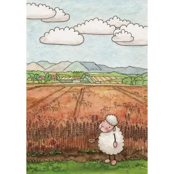 Obraz Pohlednice s omalovánkou - Pokud zrno zemře Ša