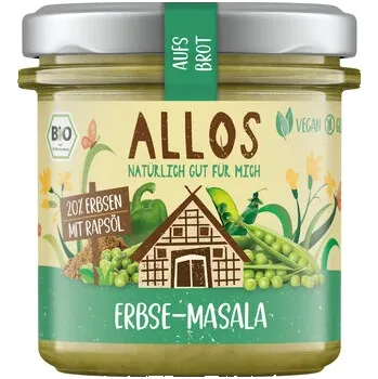Allos Pomázánka hrášková masala 140 g bio BIO VEGAN BEZLEPEK Množství: 1 ks