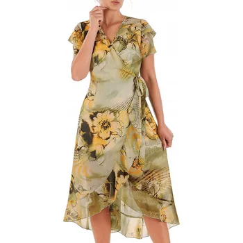 Dámské šaty Klasické midi koktejlové šaty Carla Moreno velikost 46