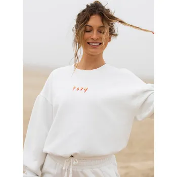 Dámská mikina roxy Dámská mikina days go by crew snow white - wbk0