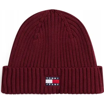 Čepice Tommy Jeans kšiltovka červená, univerzální velikost