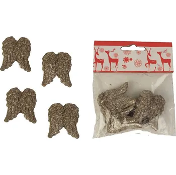 Vánoce Dekorace křídla, 4ks X2928-30